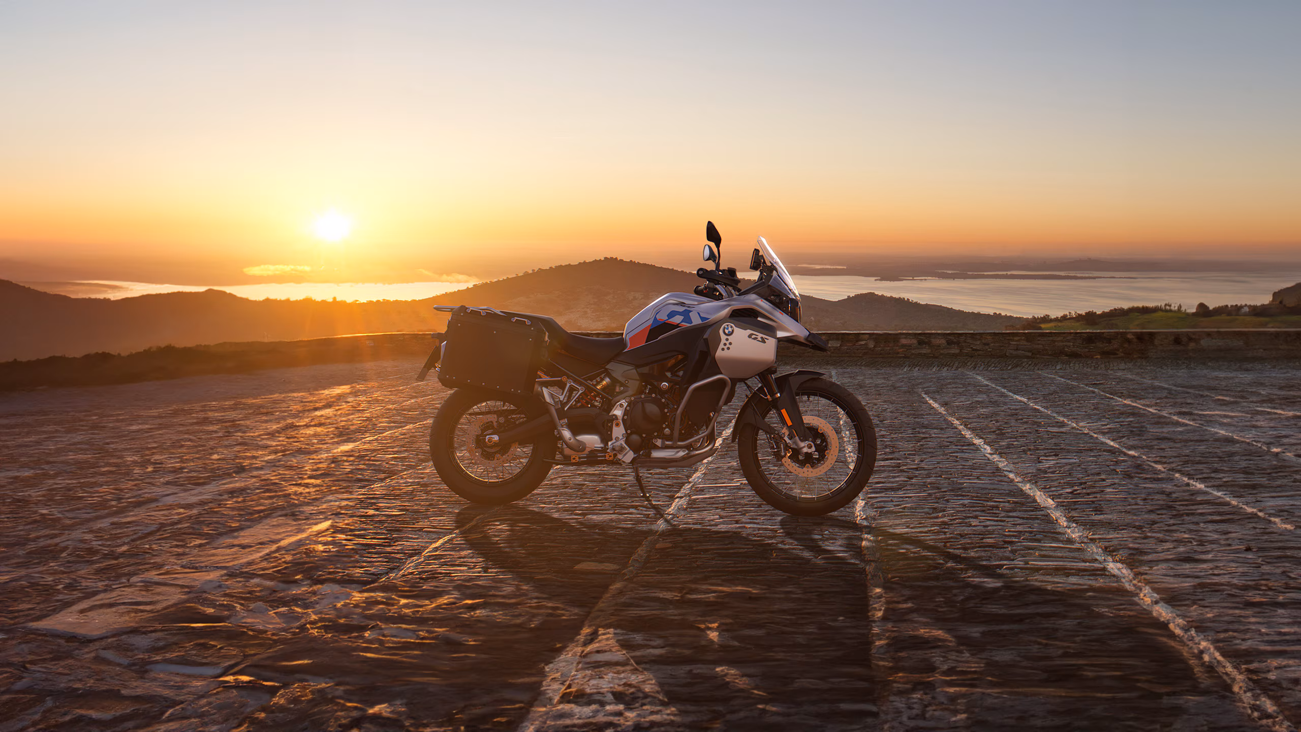 Sunset at Northern California, CA with 2025 BMW F 900 GS Adventure