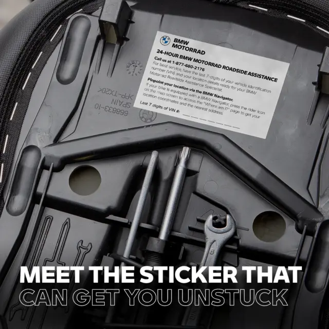 Meet the sticker that can get you unstuck. #MakeLifeARide #BMWMotorradUSA 
#NorCalBMWMotorcycles