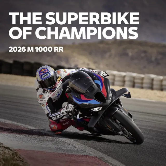 The 2026 BMW M 1000 RR delivers increased downforce for
high-speed stability, a new quick action throttle for precise
acceleration, with brake slide assist and slip-slide control to achieve a controlled glide in every turn. This isn’t just a superbike—it’s pure M performance, born on the racetrack. Come check it out today! #NeverStopChallenging #MakeLifeARide #BMWMotorrad
#NorCalBMWMotorcycles
