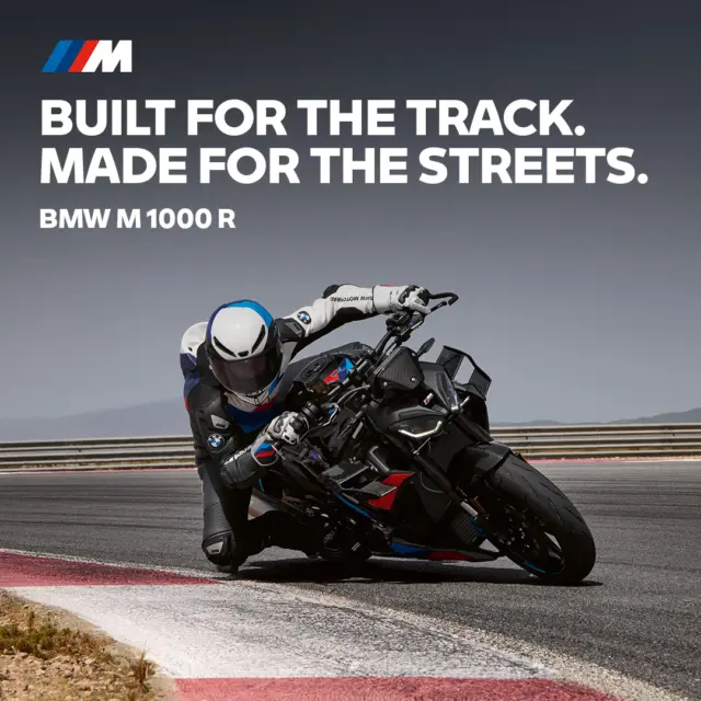 Experience M performance in its rawest form with the BMW M 1000 R. With available M carbon winglets, a quick action throttle, and a dual-flow LED headlight, you're sure to turn heads on the track or the street. #M1000R #MakeLifeARide #BMWMotorrad #NorCalBMWMotorcycles