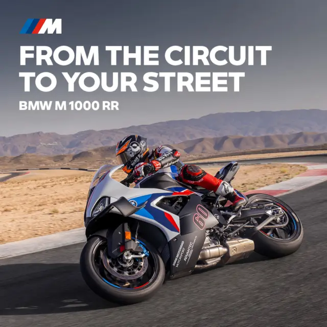 See how M performance feels on the M 1000 RR. With aerodynamic M Winglets 3.0 for increased downforce, a quick action throttle for sharp response, and Brake Slide Assist for precise control when it matters most. M is racing like no other. It’s the reason record books are #M1000RR #MakeLifeARide #BMWMotorrad #NorCalBMWMotorcycles