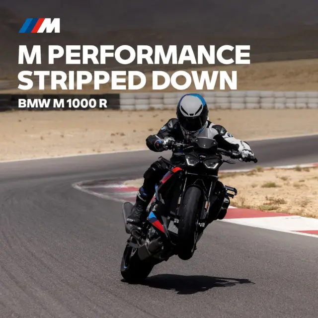 Experience M performance in its rawest form with the BMW M 1000 R. With available M carbon winglets, a quick action throttle, and a dual-flow LED headlight, you're sure to turn heads on the track or the street. #M1000R #MakeLifeARide #BMWMotorrad #NorCalBMWMotorcycles